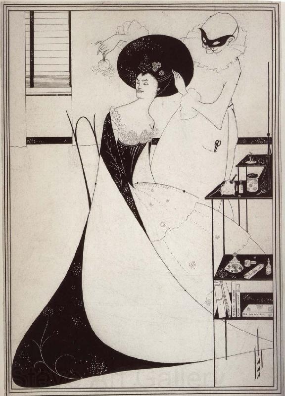 Aubrey Beardsley The Toilet of Salome Norge oil painting art